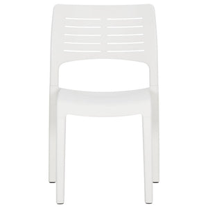 Sedie da Giardino 2 pz in Polipropilene Bianco cod mxl 25606