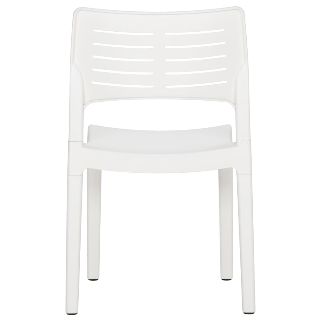 Sedie da Giardino 2 pz in Polipropilene Bianco cod mxl 25606