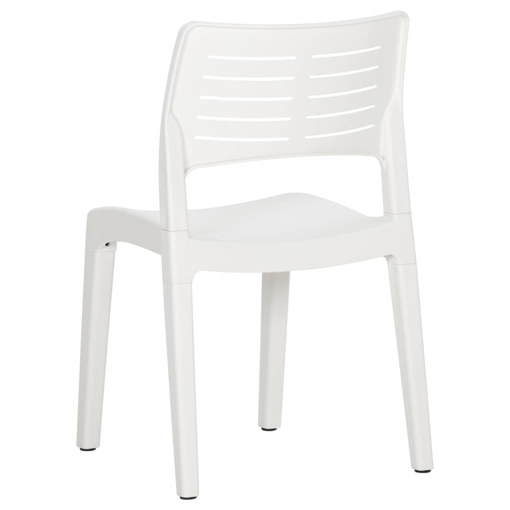 Sedie da Giardino 2 pz in Polipropilene Bianco cod mxl 25606