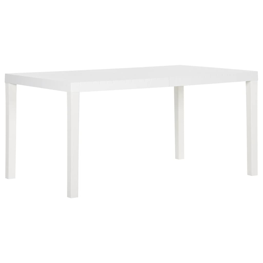 Tavolo da Giardino 150x90x72 cm in PP Bianco cod mxl 34337