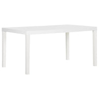 Tavolo da Giardino 150x90x72 cm in PP Bianco cod mxl 34337