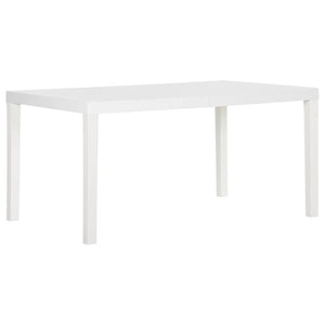 Tavolo da Giardino 150x90x72 cm in PP Bianco cod mxl 34337