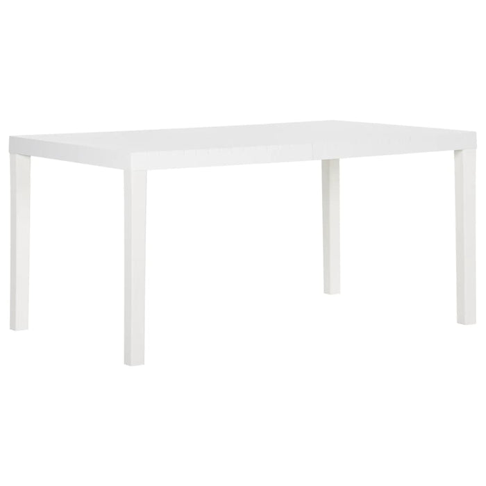 Tavolo da Giardino 150x90x72 cm in PP Bianco cod mxl 34337