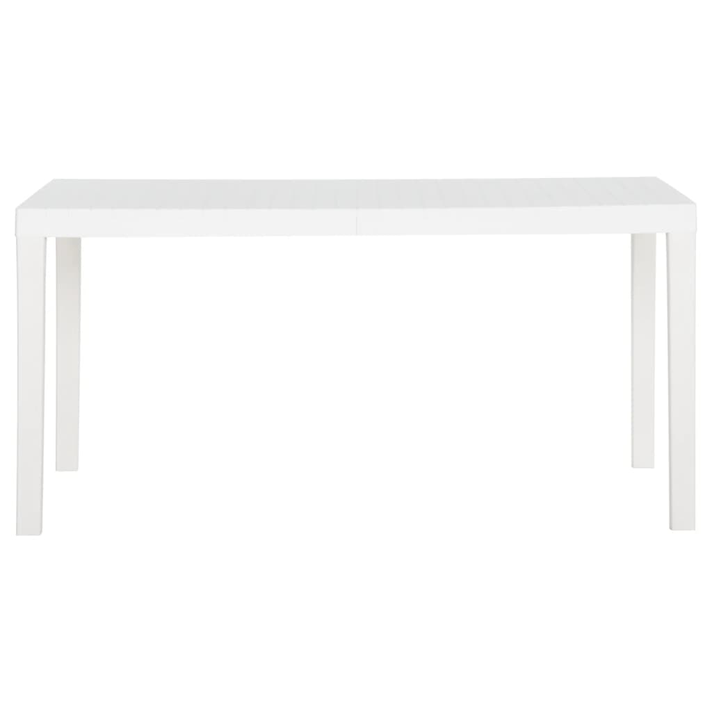 Tavolo da Giardino 150x90x72 cm in PP Bianco cod mxl 34337