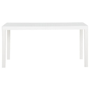 Tavolo da Giardino 150x90x72 cm in PP Bianco cod mxl 34337