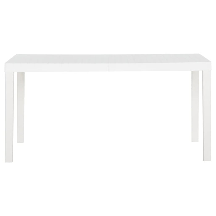 Tavolo da Giardino 150x90x72 cm in PP Bianco cod mxl 34337