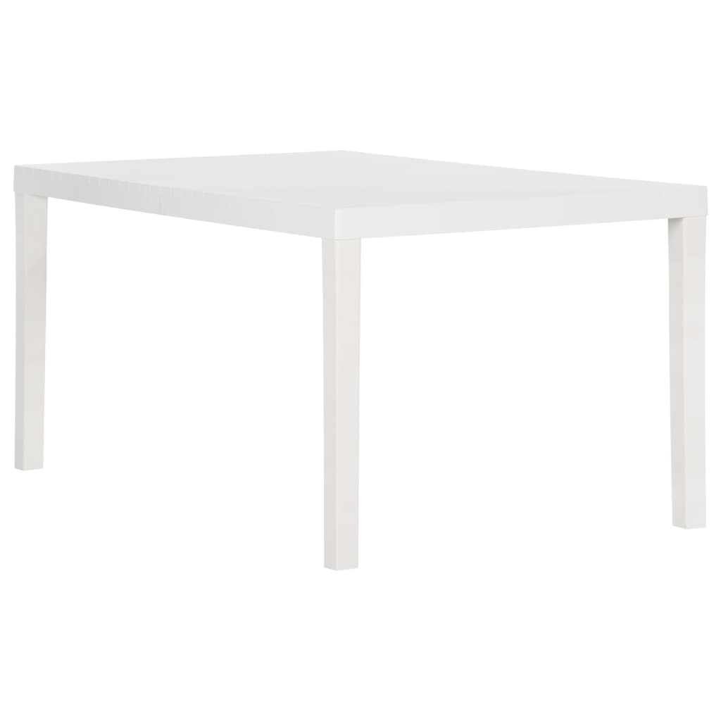Tavolo da Giardino 150x90x72 cm in PP Bianco cod mxl 34337