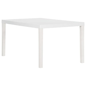 Tavolo da Giardino 150x90x72 cm in PP Bianco cod mxl 34337