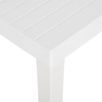 Tavolo da Giardino 150x90x72 cm in PP Bianco cod mxl 34337