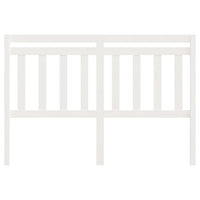 Testiera per Letto-Testata-Testiera Decorativa Bianca 146x4x100cm in Legno Massello di Pino 874028