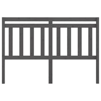 Testiera per Letto Grigia 156x4x100cm in Legno Massello di Pino 814101