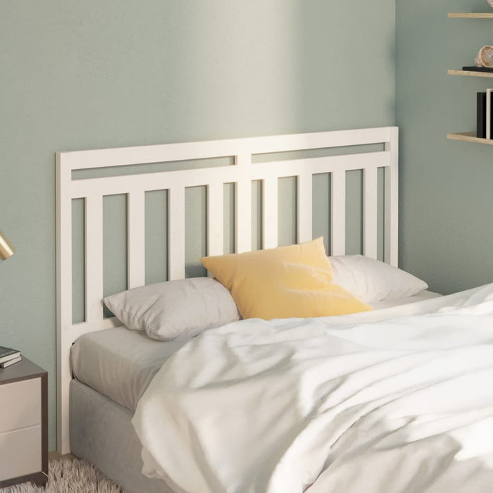 Testiera per Letto Bianca 166x4x100cm in Legno Massello di Pino cod mxl 48490