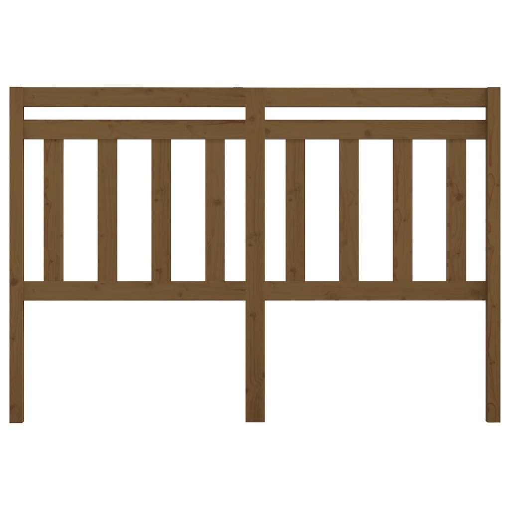 Testiera per Letto-Testata-Testiera Decorativa ambra 166x4x100 cm in Legno Massello di Pino 701003