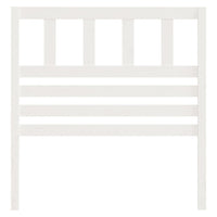 Testiera per Letto Bianca 81x4x100 cm in Legno Massello di Pino 814120