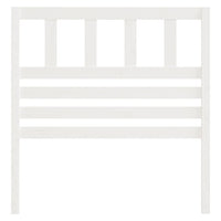 Testiera per Letto Bianca 96x4x100 cm in Legno Massello di Pino cod mxl 48610