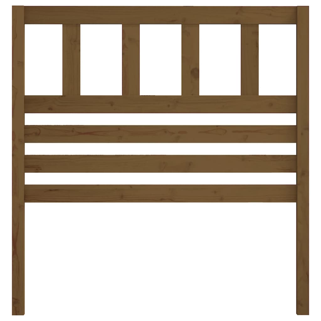 Testiera per Letto Miele 106x4x100 cm in Legno Massello di Pino