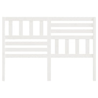 Testiera per Letto Bianca 156x4x100cm in Legno Massello di Pino 814150