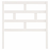 Testiera per Letto Bianca 81x4x100 cm in Legno Massello di Pino 814170