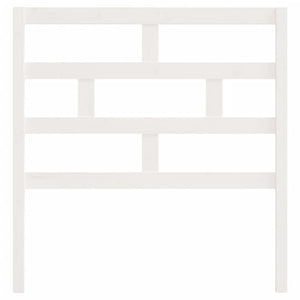 Testiera per Letto Bianca 81x4x100 cm in Legno Massello di Pino 814170