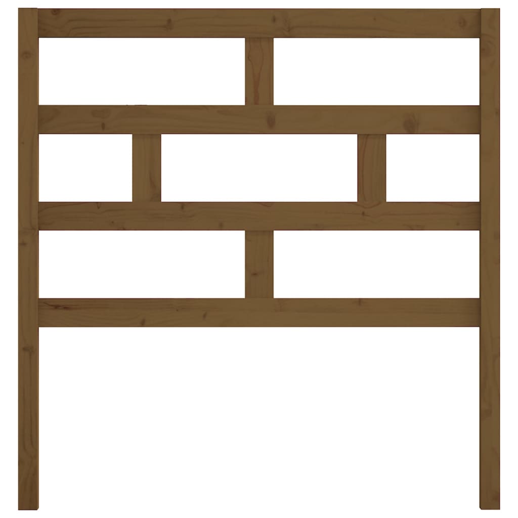 Testiera per Letto ambra 81x4x100 cm in Legno Massello di Pino 814172