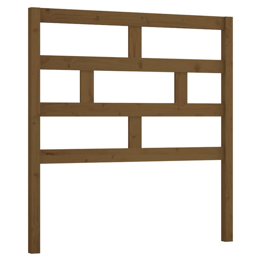 Testiera per Letto ambra 106x4x100 cm in Legno Massello di Pino 814182