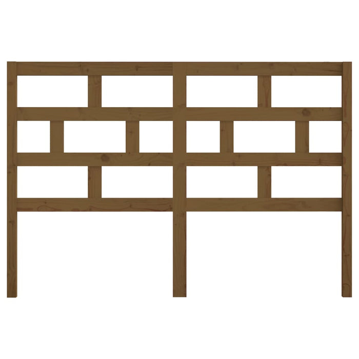 Testiera per Letto ambra 141x4x100 cm in Legno Massello di Pino