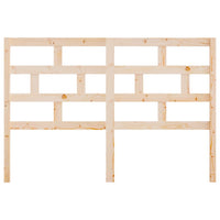 Testiera per Letto 146x4x100 cm in Legno Massello di Pino 814194