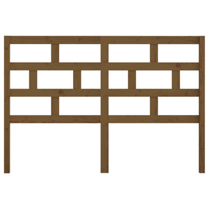 Testiera per Letto ambra 146x4x100 cm in Legno Massello di Pino 814197