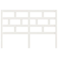 Testiera per Letto Bianca 166x4x100cm in Legno Massello di Pino