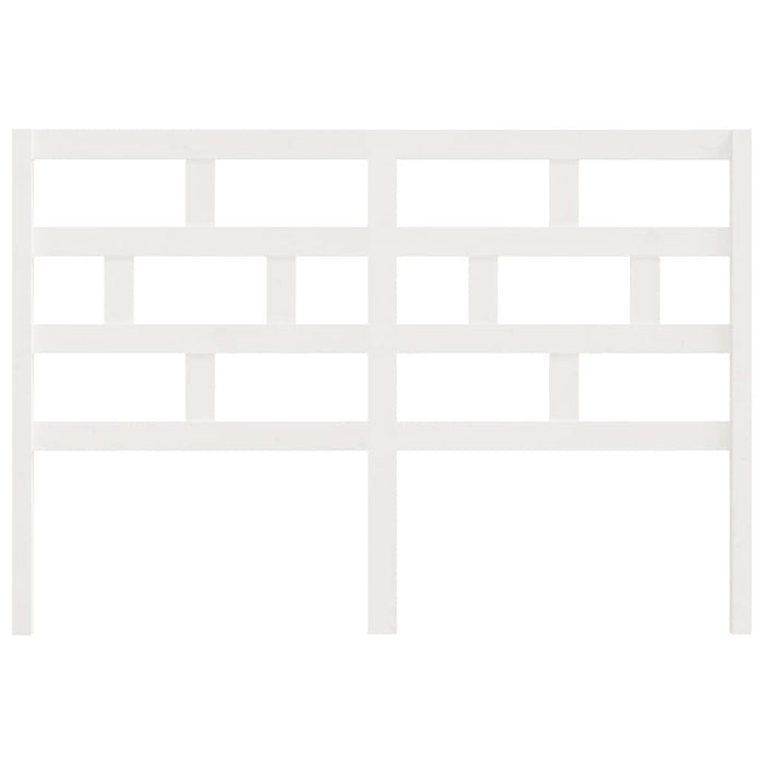 Testiera per Letto Bianca 166x4x100cm in Legno Massello di Pino