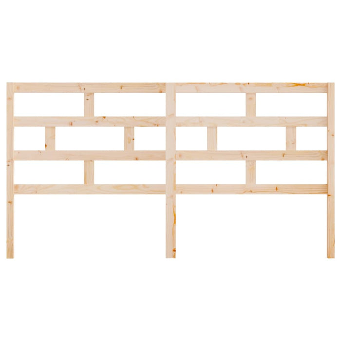 Testiera per Letto 206x4x100 cm in Legno Massello di Pino 814214