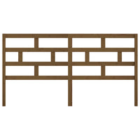 Testiera per Letto ambra 206x4x100 cm in Legno Massello di Pino 814217