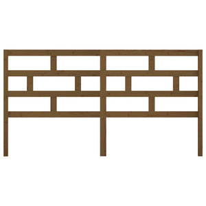 Testiera per Letto ambra 206x4x100 cm in Legno Massello di Pino 814217