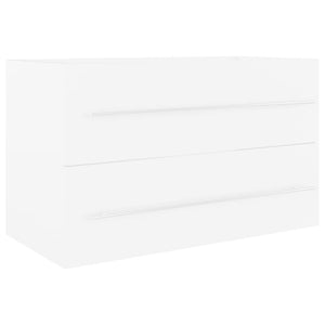 Mobile da Bagno con Lavabo Integrato Bianco in Truciolatocod mxl 97541