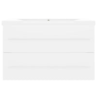 Mobile con Lavabo Integrato Bianco in Legno Multistrato 3099050