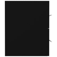 Mobile con Lavabo Integrat-Armadietto da Cucina-Lavandinoo Nero in Legno Multistrato 834150