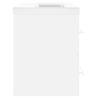 vidaXL Mobile con Lavabo Integrato Bianco in Legno Multistrato