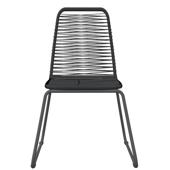 Set Mobili da Pranzo per Giardino 5 pz Nero cod mxl 40960