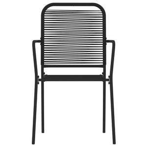 Set Mobili da Pranzo per Giardino 5 pz Nero 3099139