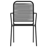 Set Mobili da Pranzo per Giardino 5 pz Nero cod mxl 40958