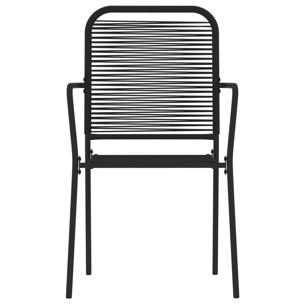 Set Mobili da Pranzo per Giardino 7 pz Nero cod mxl 36961