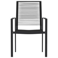 Set Mobili da Pranzo per Giardino 3 pz Nero cod mxl 35494