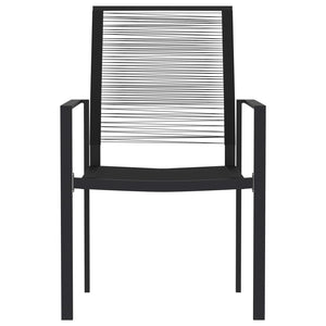 Set Mobili da Pranzo per Giardino 5 pz Nero cod mxl 37929