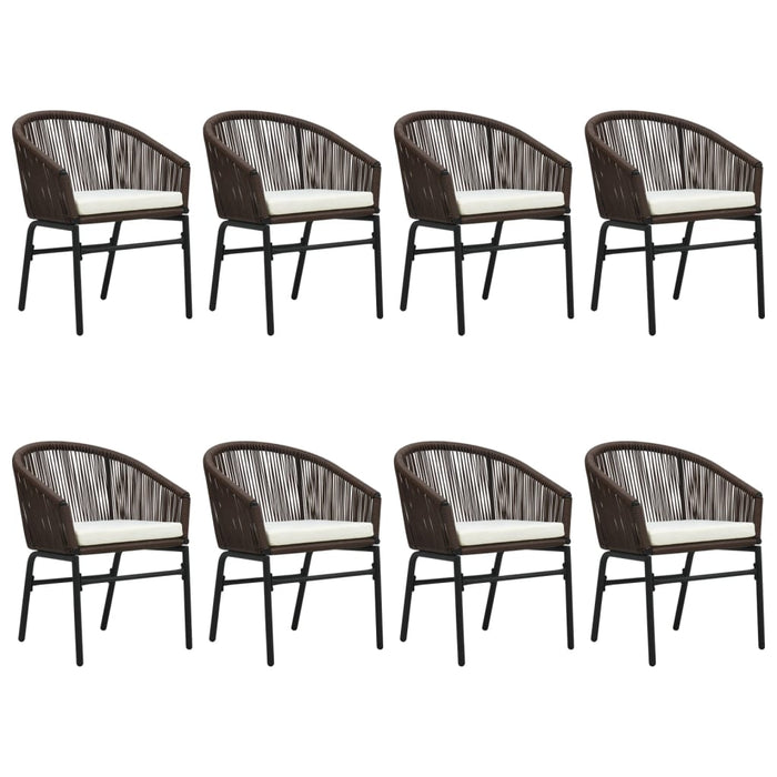 Set da Pranzo da Giardino 9 pz Marrone 3099232