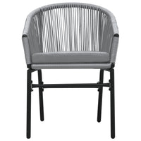 Set Mobili da Pranzo per Giardino 3 pz Grigio 3099233