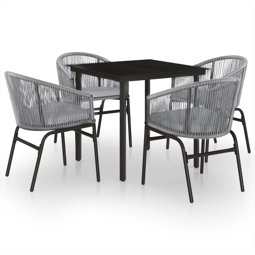 Set Mobili da Pranzo per Giardino 5 pz Antracite 3099234