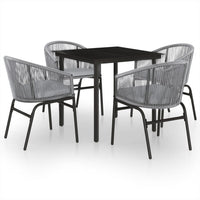 Set Mobili da Pranzo per Giardino 5 pz Antracite 3099234