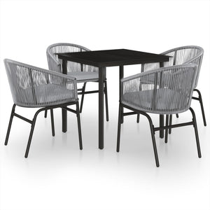 Set Mobili da Pranzo per Giardino 5 pz Antracite 3099234