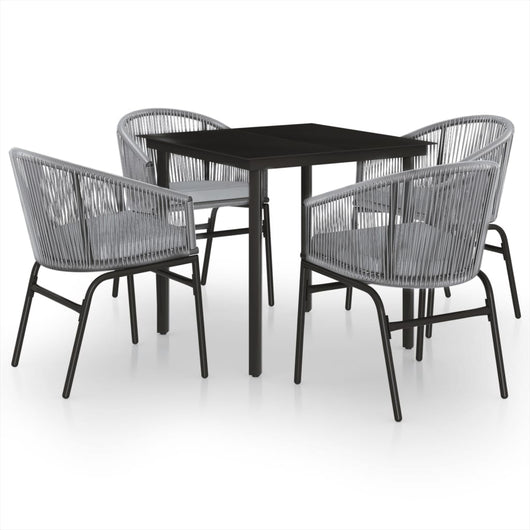 Set Mobili da Pranzo per Giardino 5 pz Antracite 3099234