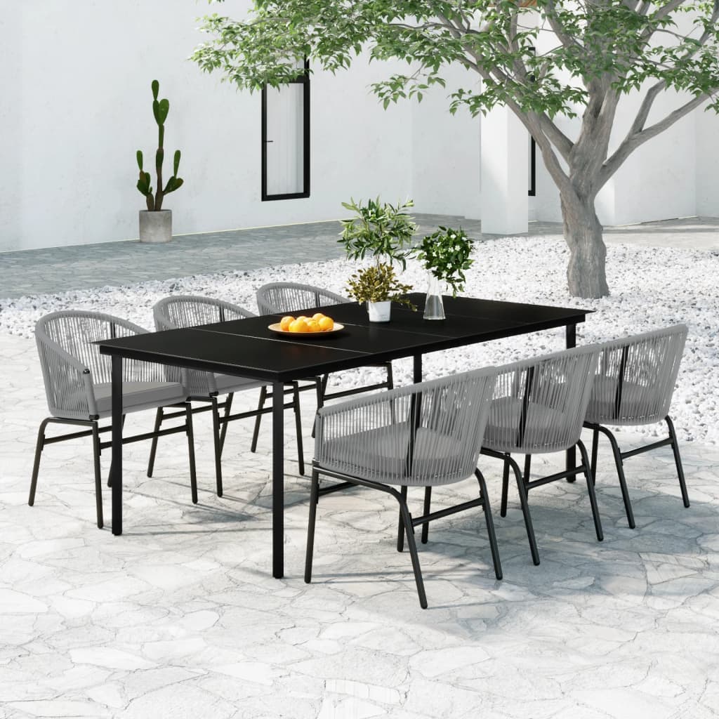 Set Mobili da Pranzo da Giardino 7 pz Antracite 3099237